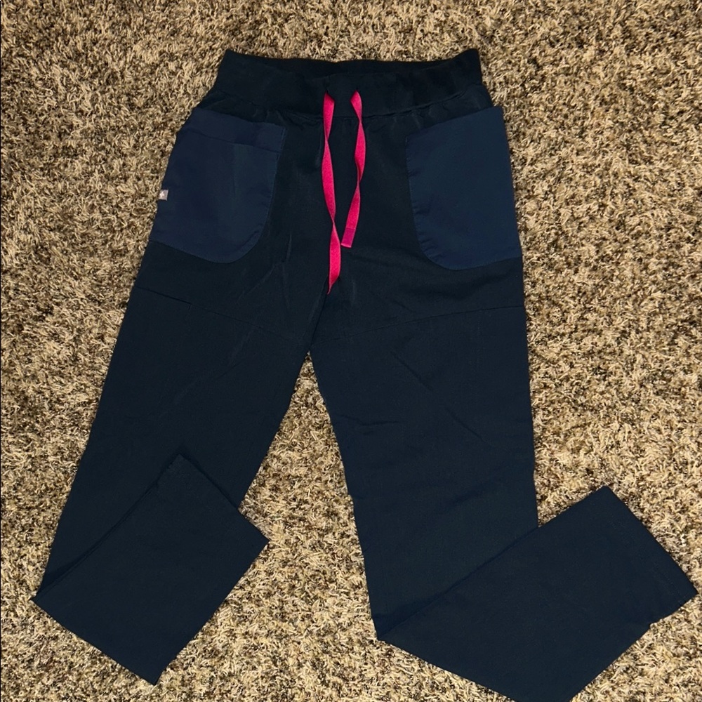 MUNDRI: Dk Harbor Scrub Pants w/Pink Drwstrng: DEFINITELY not BRAND or LIKE new😒